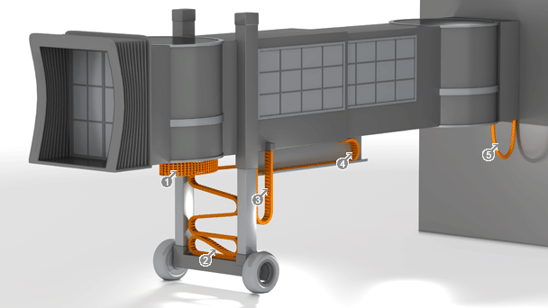 Passenger bridge design