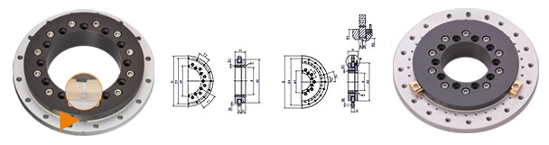 iglidur® PRT slewing ring bearing angle limit