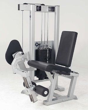 Leg press on fitness equipment