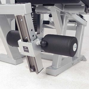 Leg press on fitness equipment