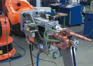 Welding tongs for the automotive industry