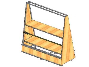 Slide fastening track