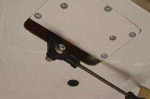 Linkage on the aileron