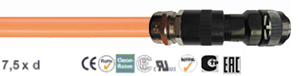 chainflex® PVC power cable Mitsubishi