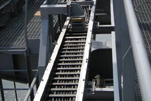 crane guide trough