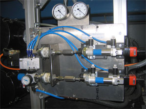 Picture of the format adjustment using the drylin® linear unit