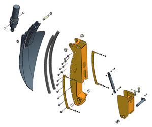 3D rendition of the guidebox: a host of applications for polymer plain bearings.