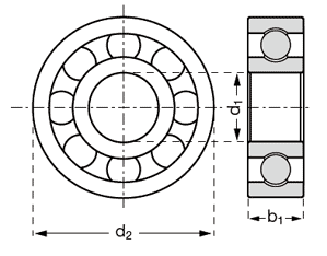 Thin ring bearing