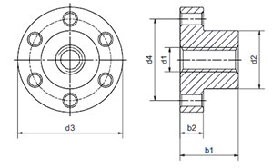 with flange