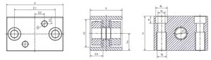 Lead screw bearing drawing