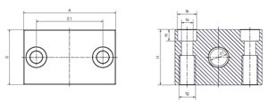 Lead screw bearing drawing