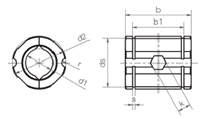 Splitted leadscrew nut