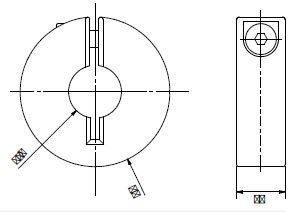 Clamping rings drawing