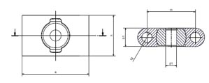 lead screw nut pillow block bearing housing sizes