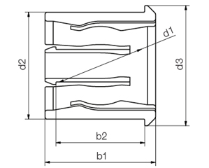 Ball stud clip bearings