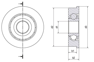 With flange