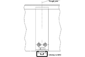 cable guide trough side-view