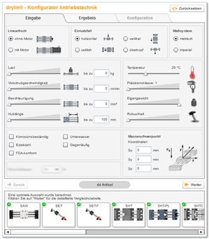 Go to the configurator