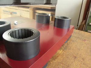 Assembled flange bearings.