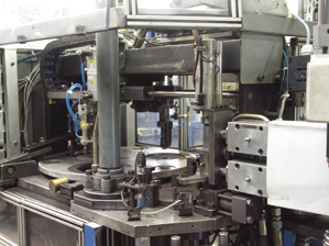 Linear round-guides in use on separating machinery. These replace metallic bushings, whose grease nipples (right side of image) are still clearly visible.