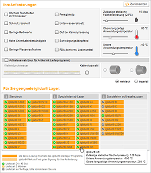 iglidur plain bearings product finder