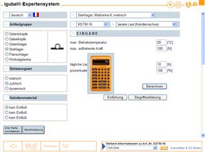 Go to igubal® service life calculator