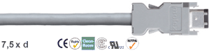 chainflex® PUR power cable Mitsubishi