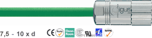 Chainflex® PUR pulse encoder cable Baumüller