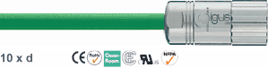 Chainflex® PVC pulse encoder cable Baumüller