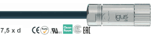 Chainflex® TPE motor cable Control Techniques, halogen-free