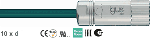 Chainflex® PVC servo cable Control Techniques, PVC servo cable