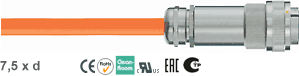 Chainflex®-PVC power cable Fanuc