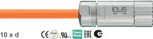 Chainflex® PUR servo cable Lenze