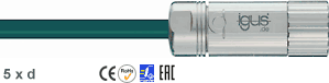 Chainflex® PUR signal./feeder cable Lenze