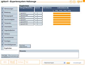 Go to service life calculator