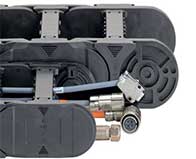 Energy chains for construction machinery