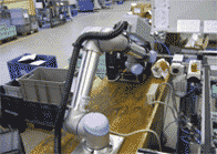 Robot arm for labeling