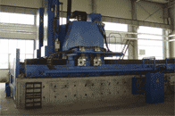 Machine tool for railway track plates