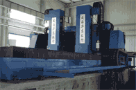 Machine tool for railway track plates