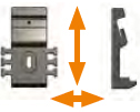 Allows for vertical and horizontal adjustment