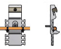 Brackets with integrated strain relief