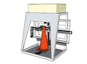 Traffic cone positioner